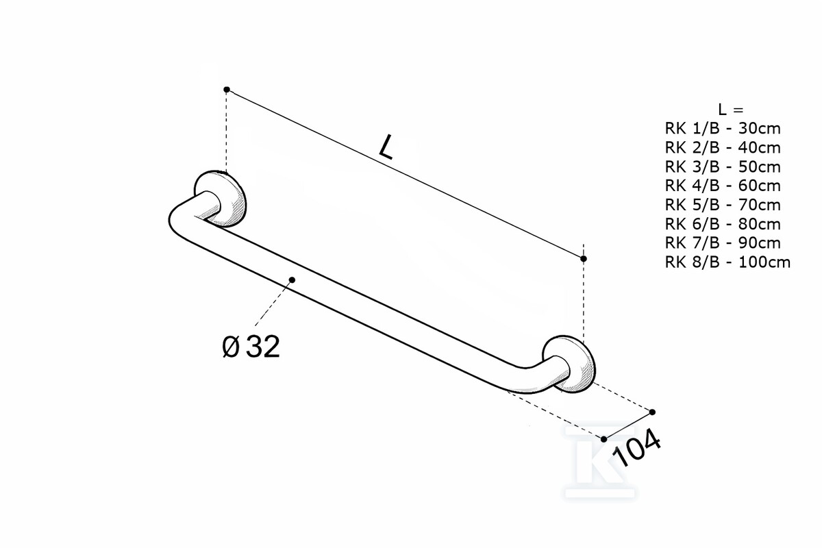 Main courante pour personnes - RK 4/B